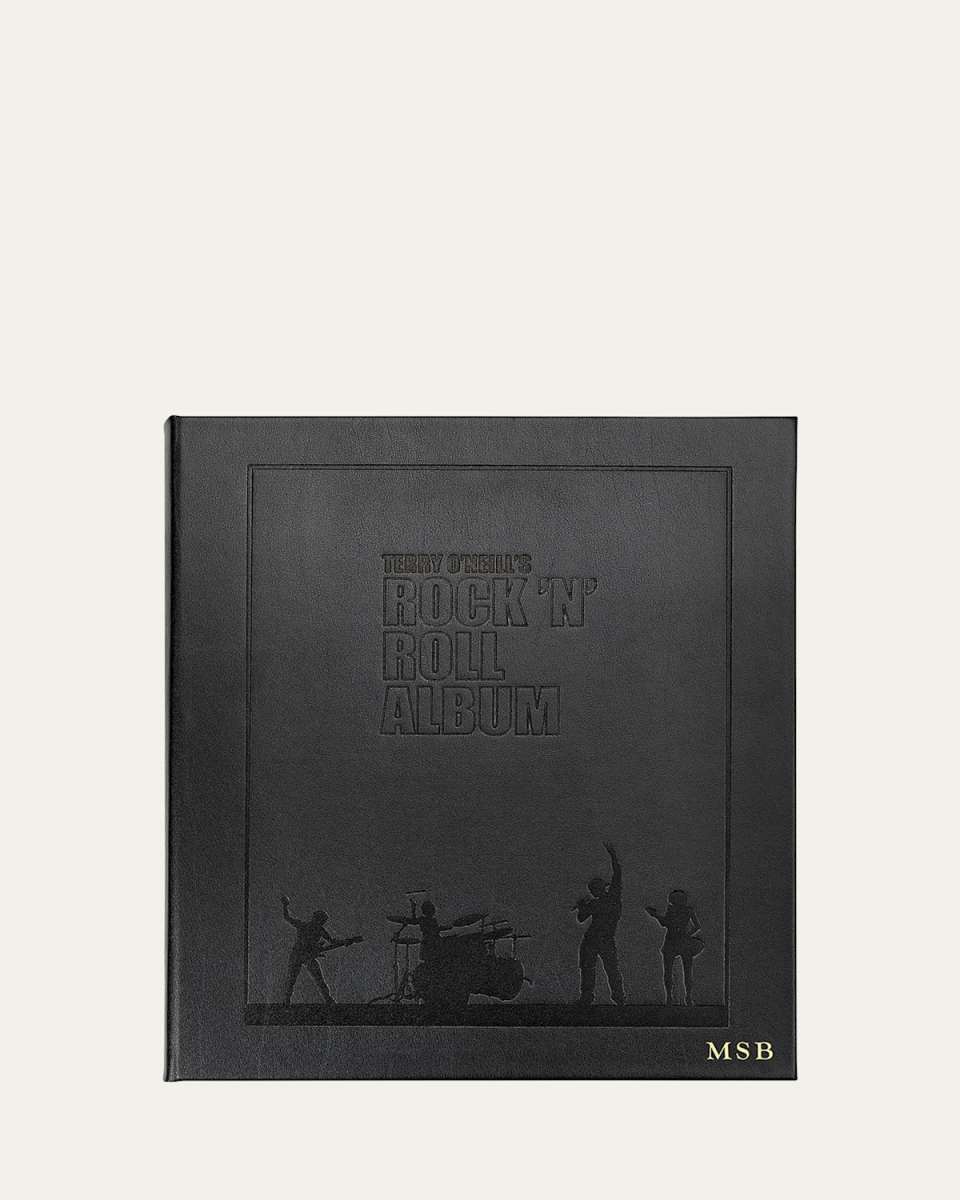 Terry O'Neill's Rock N Roll Album Leather Bound Book - Personalized